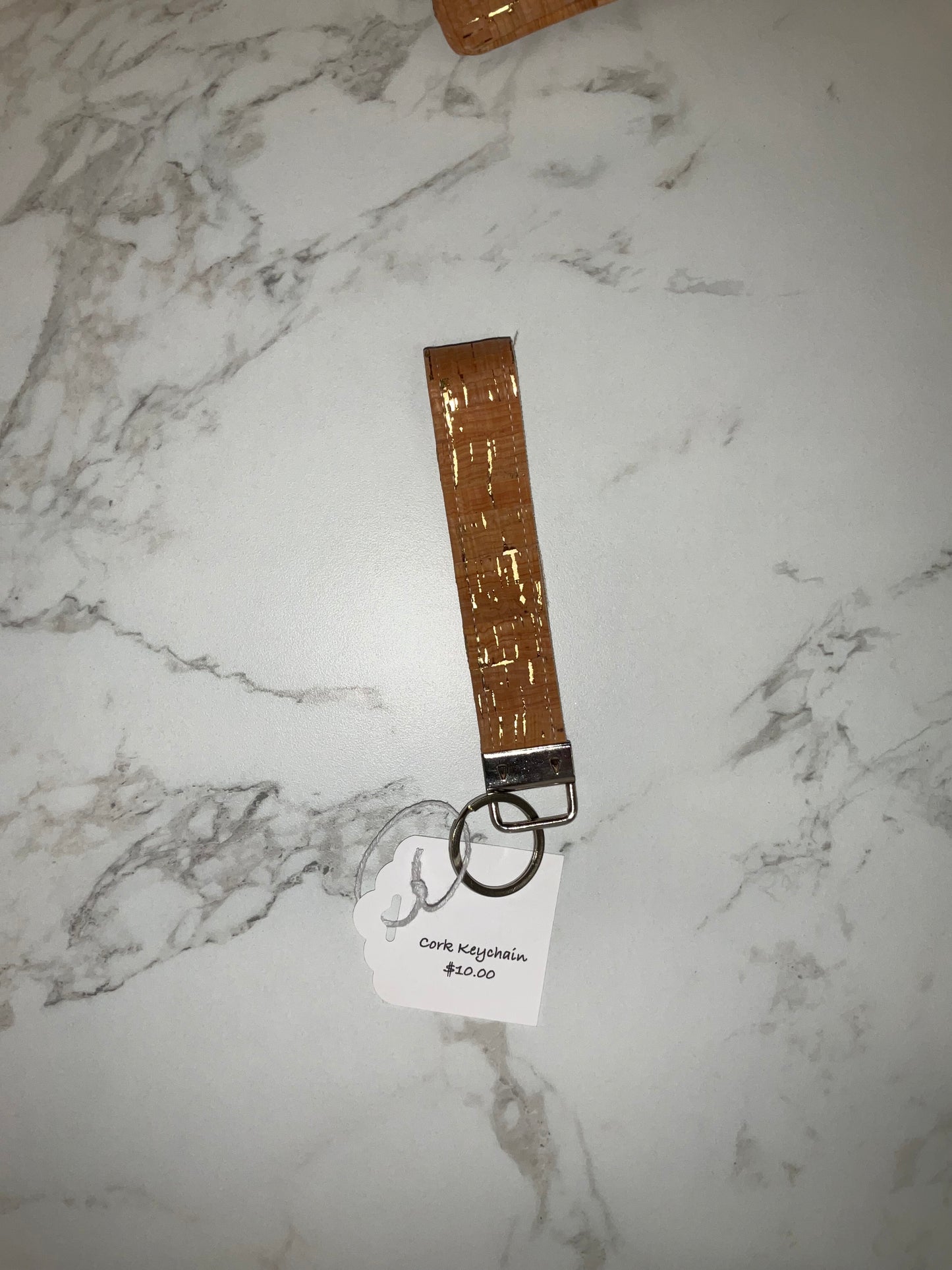 Cork keychain