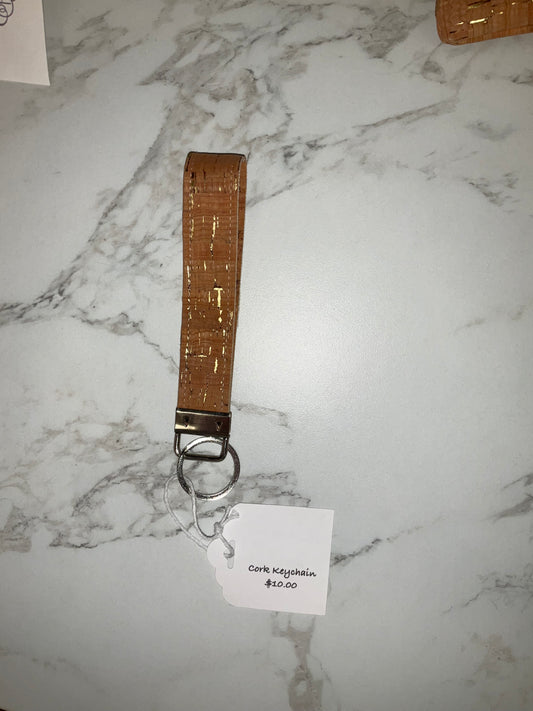Cork keychain